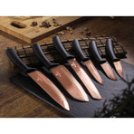 6-Piece Knife Set // Rose Gold