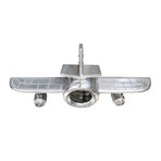 Airplane Wall Clock // Polished Aviation Aluminum // 36" Wingspan