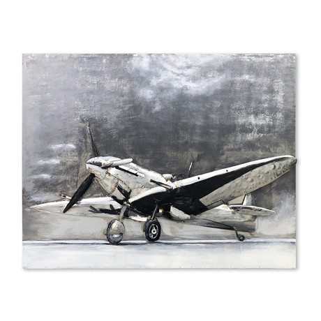 Spitfire 3D Metal Wall Art // WWII Fighter Aircraft // Iconic Aviation