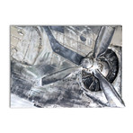 B-17 Bomber 3D Metal Wall Art // WWII Aircraft Engine Propeller // 48"