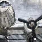 Douglas C-47 Skytrain 3D Metal Wall Art // WWII Transport Airliner