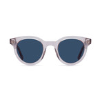 Men's Oval Sunglasses // Tortoise + Light Pink + Blue