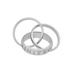 Cartier 18k White Gold Or Amour Et Trinity Ring // Ring Size: 6 // Pre-Owned