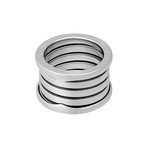 Bulgari 18k White Gold B.Zero1 5 Band Ring // Ring Size: 6.25 // Pre-Owned