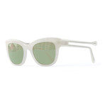 Women's Freya Polarized Sunglasses // Cloud + Sage Green