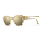 Men's Livingstone Polarized Sunglasses // Camel + Dark Amber Gold Mirror