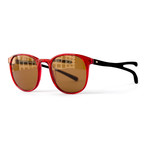 Men's Coeur D'Alene Polarized Sunglasses // Cardinal + Black + Amber