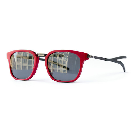 Men's Yukon Polarized Sunglasses // Matte Chili + Brushed Warm Gunmetal