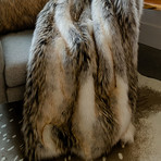 Limited Edition Faux Fur Throw // Tundra Wolf