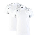 Pack of 2 // Hoodie Shirt // White + White (Small)