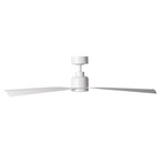 Clean // Indoor + Outdoor 3-Blade Smart Ceiling Fan + Remote Control (Brushed Aluminum)