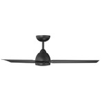 Mocha // Indoor + Outdoor 3-Blade Smart Ceiling Fan + Remote Control (Brushed Aluminum)