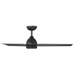 Mocha // Indoor + Outdoor 3-Blade Smart Ceiling Fan + LED Light Kit + Remote Control (Brushed Aluminum)