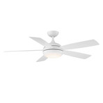 Odyssey // Indoor + Outdoor 5-Blade Smart Ceiling Fan + LED Light Kit + Remote Control (Brushed Nickel)