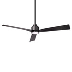 Clean // Indoor + Outdoor 3-Blade Smart Ceiling Fan + LED Light Kit + Remote Control (Brushed Aluminum)