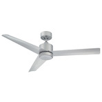 Lotus // Indoor + Outdoor 3-Blade Smart Ceiling Fan + 3000K LED Light Kit + Remote Control // Titanium