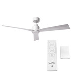 Clean // Indoor + Outdoor 3-Blade Smart Ceiling Fan + Remote Control (Brushed Aluminum)