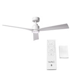 Clean // Indoor + Outdoor 3-Blade Smart Ceiling Fan + LED Light Kit + Remote Control (Brushed Aluminum)