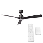 Clean // Indoor + Outdoor 3-Blade Smart Ceiling Fan + LED Light Kit + Remote Control (Brushed Aluminum)