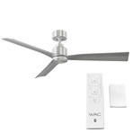 Clean // Indoor + Outdoor 3-Blade Smart Ceiling Fan + Remote Control (Brushed Aluminum)