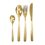 Classic 6-Person Cutlery Set // Gold // Set of 24