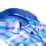 Oriel Button-Up Long Sleeve Shirt // Blue (XL)