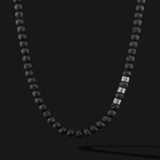 Royale Lava Necklace // Silver (22")