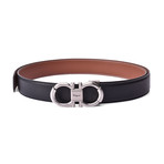 Ferragamo Reversible Belt // Black + Tan (105cm)