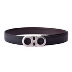 Ferragamo Reversible Belt // Black + Brown (105cm)