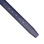 Ferragamo Reversible Belt // Black + Blue (105cm)