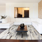 Bracket Rug // Cream + Dark Stone // 10'W x 12'L