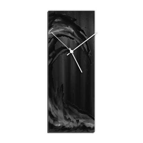 Wave V1 Clock // Black (6"W x 16"H x 1"D)