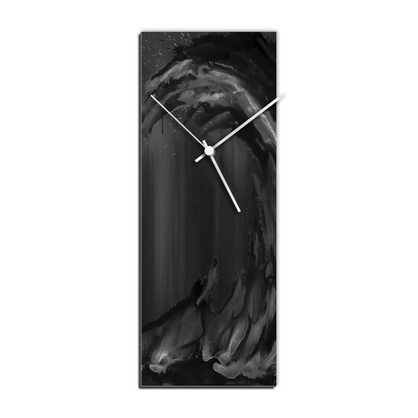 Wave V2 Clock // Black (6"W x 16"H x 1"D)