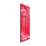 Wave V1 Clock // Red (6"W x 16"H x 1"D)