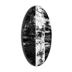 Street Circle Clock // Black (16"W x 16"H x 1"D)