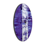 Street Circle Clock // Purple (16"W x 16"H x 1"D)