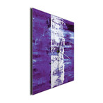 Street Square Clock // Purple (16"W x 16"H x 1"D)
