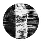 Street Circle Clock // Black (16"W x 16"H x 1"D)