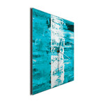 Street Square Clock // Teal (16"W x 16"H x 1"D)