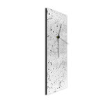 Flecked Clock // White (6"W x 16"H x 1"D)