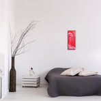 Wave V1 Clock // Red (6"W x 16"H x 1"D)