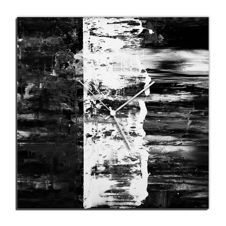 Street Square Clock // Black (16"W x 16"H x 1"D)