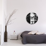 Street Circle Clock // Black (16"W x 16"H x 1"D)