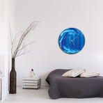 Ocean Wave Circle Clock (16"W x 16"H x 1"D)