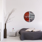 City Alley Circle Clock (16"W x 16"H x 1"D)