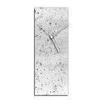 Flecked Clock // White (6"W x 16"H x 1"D)