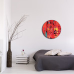 City Colors Circle Clock (16"W x 16"H x 1"D)