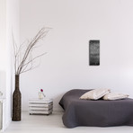 Flecked Clock // Black (6"W x 16"H x 1"D)