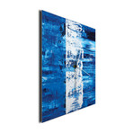 Street Square Clock // Blue (16"W x 16"H x 1"D)