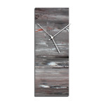 City Cinder Clock (6"W x 16"H x 1"D)